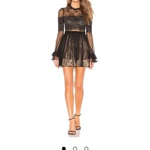 MAJORELLE Kasey Mini Dress in Black